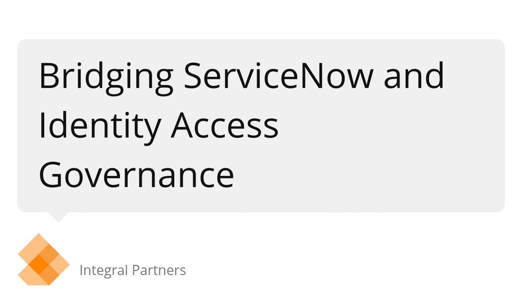 learnableITSEC's tweet image. &quot;Bridging ServiceNow and Identity Access Governance&quot; lttr.ai/Qs9x #IdentityGovernance #ServiceNow #IGA