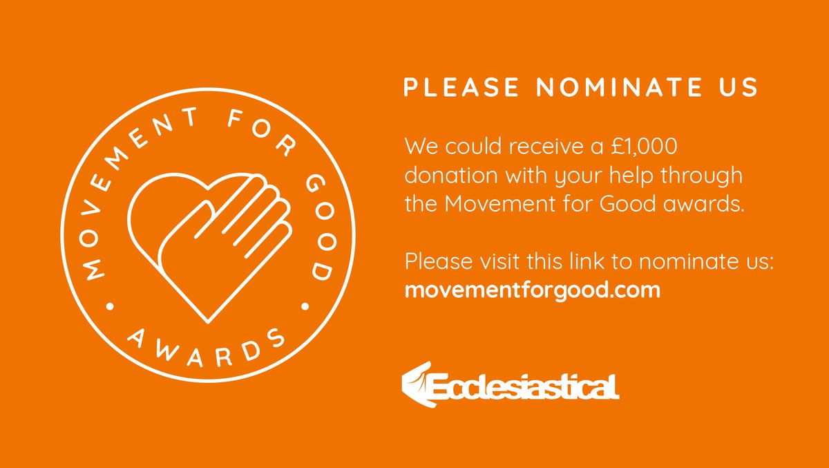 It would be fantastic if you’d consider nominating LandWorks for the <a href="/Ecclesiastical/">Ecclesiastical</a> Movement for Good awards. Very quick and easy, and the more nominations, the greater our chances. Visit movementforgood.com. Our charity number: 1166057. Thank you. #movementforgood