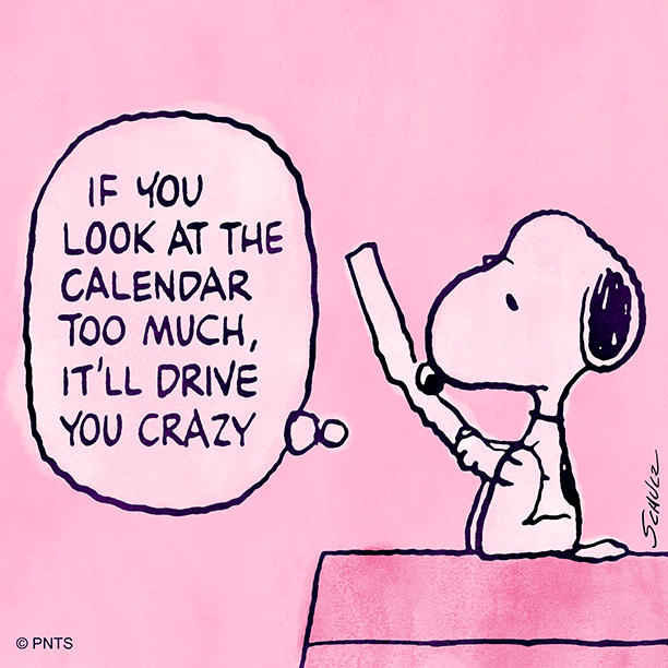 Snoopy's tweet photo. What day is it anyway? https://t.co/sGIZVDGNnf