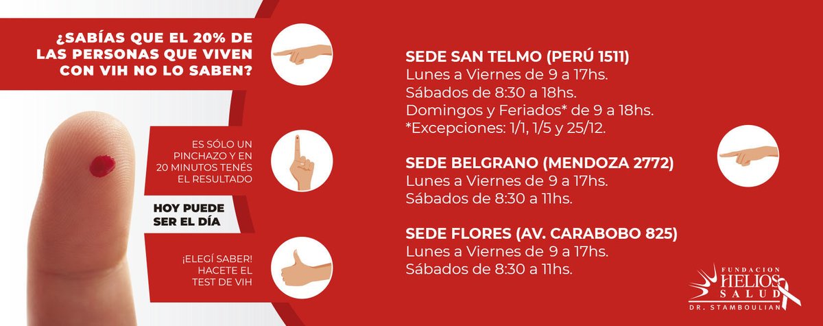 ❗️📢 Nuevo horario de testeos a partir del 18/5: