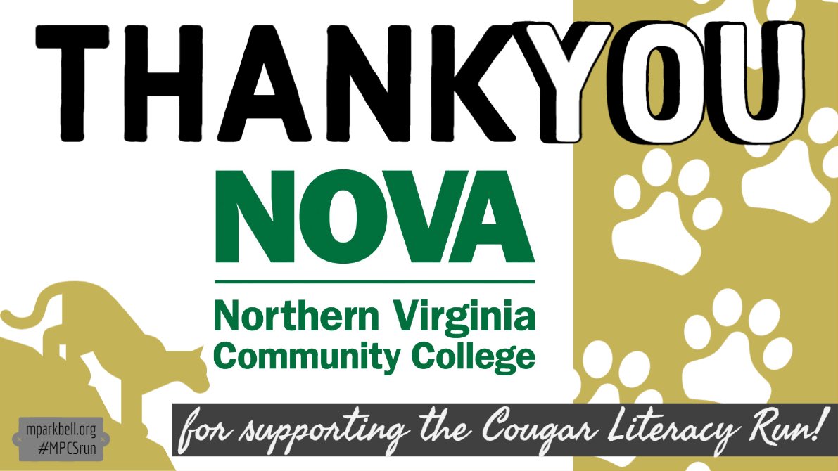 MsSW62463674's tweet image. Thank you to @NOVAcommcollege for supporting @MPCSVA long standing tradition the Cougar Literacy Run and our kiddos! #MPCSrun