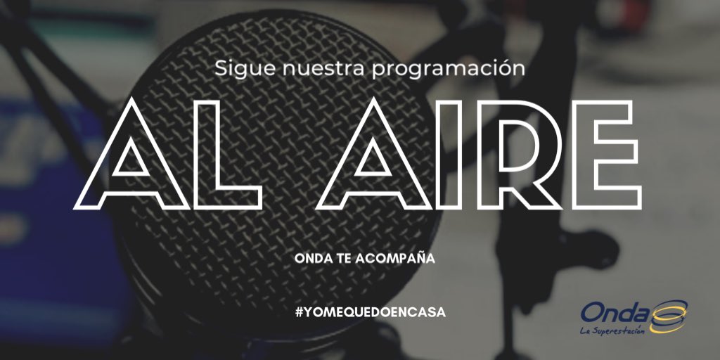 Onda te acompaña mientras te quedas en casa. Por eso te invitamos a escuchar nuestra programación #PonOnda #YoMeQuedoEnCasa