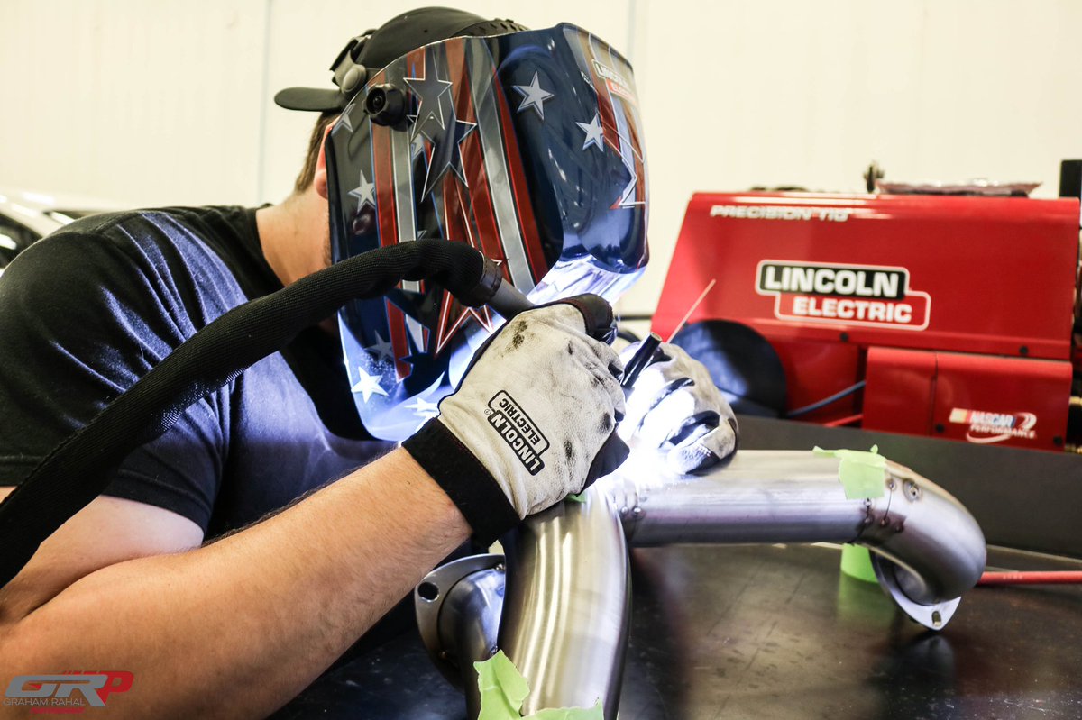 GRPerf's tweet photo. Putting our @LincolnElectric welder to use and fabricating a custom exhaust! β‘οΈβ‘οΈ
.
.
#grp #grperformance #customfabrication #welding #tigasthetics #furickcup #stainlessbros #ticonindustries https://t.co/2C3F0SHSUk