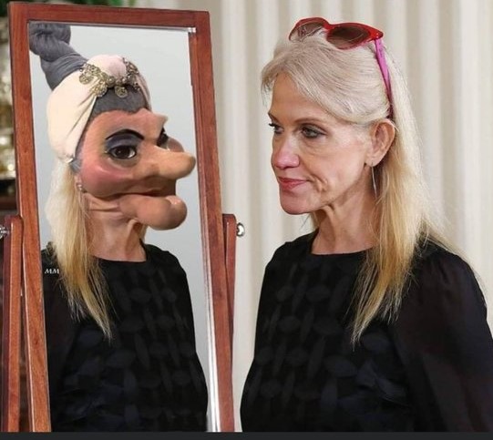 Mirror mirror on the wall... who's the greatest puppet of them all? 😂
