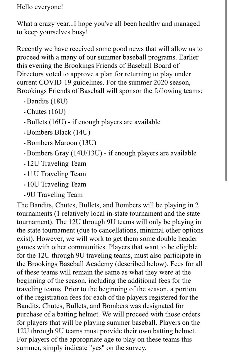 Brookings Baseball tweet media