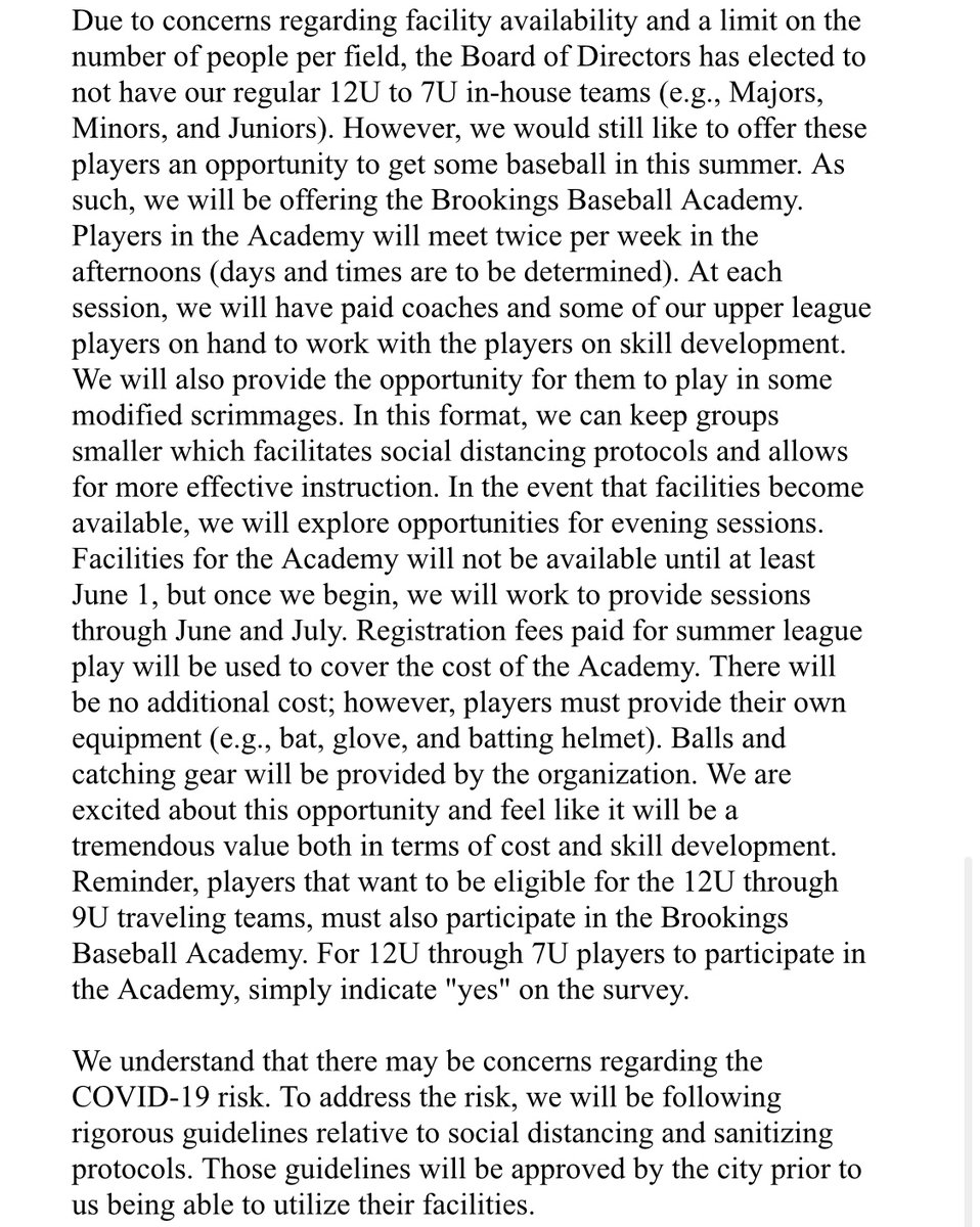 Brookings Baseball tweet media