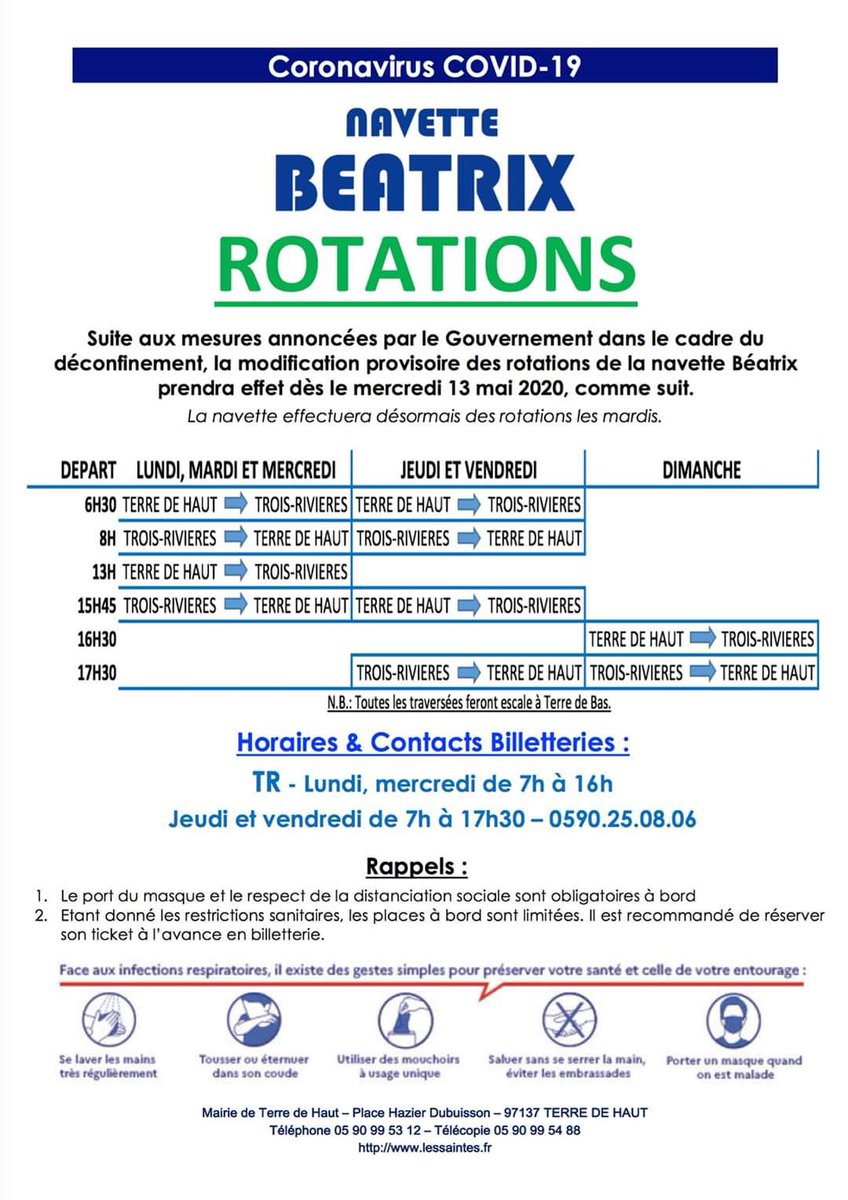 ℹ️rotations du navire Béatrix