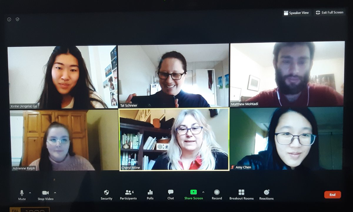 AsperCentre's tweet photo. Fun Friday coffee chat this morning at the @AsperCentre! Welcoming our @UTLaw student research assistants to the team - with Amy Chen, Angela Gu, Matthew Mohtadi, Adrienne Ralph &amp; @Cheryl_Milne. Wishing our Canadian friends a happy and safe long weekend! https://t.co/h5UBbX1NWF