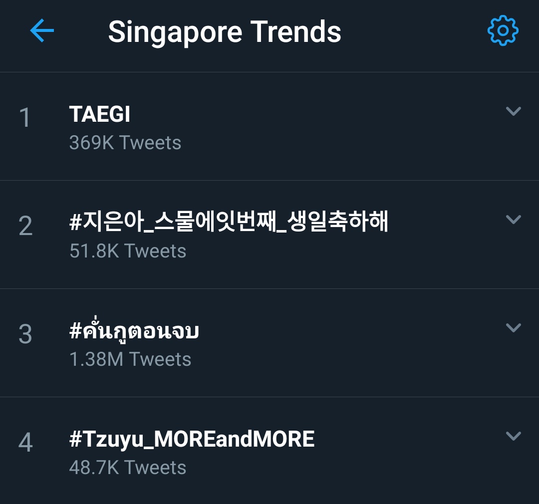 TzuyuData's tweet photo. #Tzuyu_MOREandMORE
Tzuyu's now #trending

#10 Worldwide 
#3 in Malaysia 
#4 in Philippines 
#4 in Singapore 

We need to get her trend higher!!
#TWICE #트와이스 @JYPETWICE
#쯔위 #TZUYU #ツウィ #子瑜 #จื่อวี https://t.co/kHtZfeAAUi
