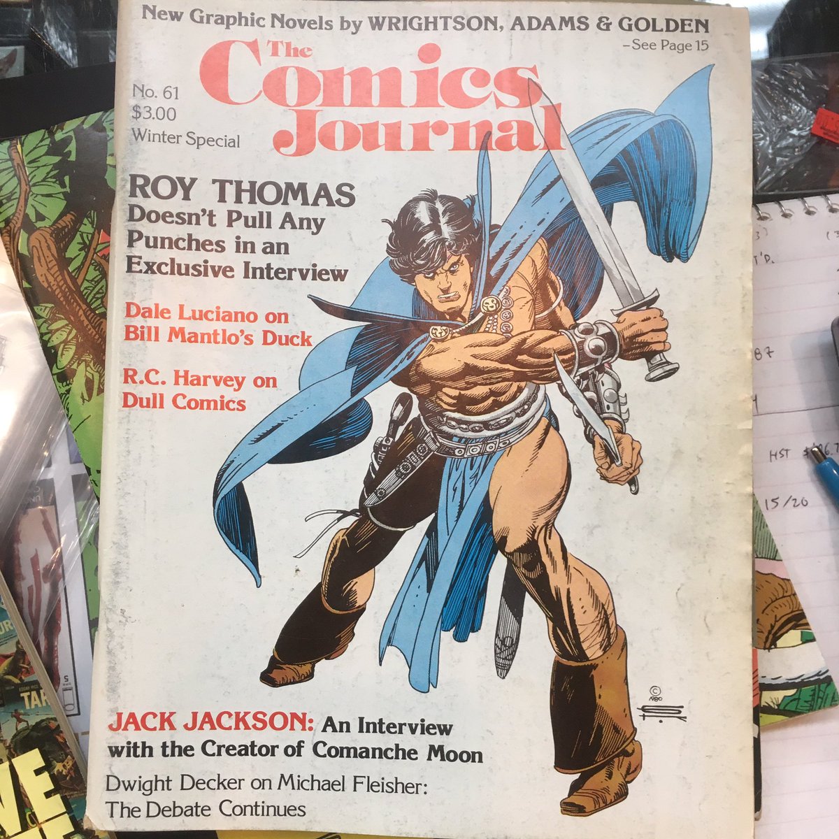strangeadventrz's tweet photo. More classic issues of #thecomicsjournal. What an incredible magazine. So many great career-spanning interviews! #readmorecomics #comicsjournalism #1980scomics #1990scomics https://t.co/isdAy2d9y8