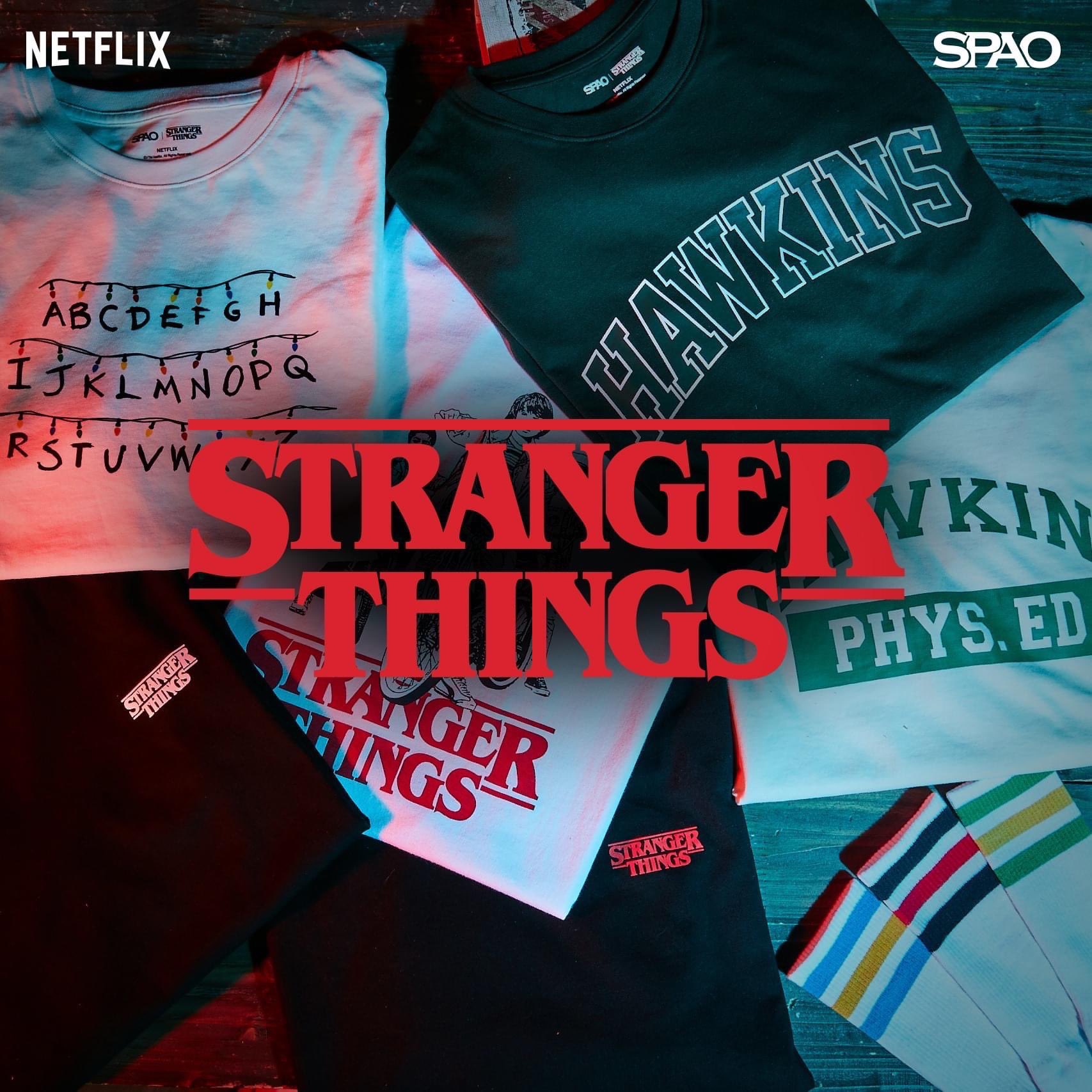 SPAO×stranger things Tシャツ