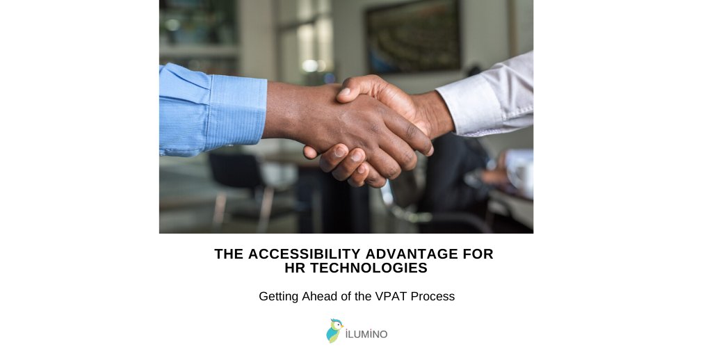 iluminoproject's tweet photo. A leading #HR Technology firm was being considered for a major government contract when the prospect asked for their #VPAT. The prospect asks for your #VPAT and you don't even know what that is! Learn why a VPAT is important in order to close sales at https://t.co/UZ6klmy34Y. https://t.co/0Gm6YBSdmN