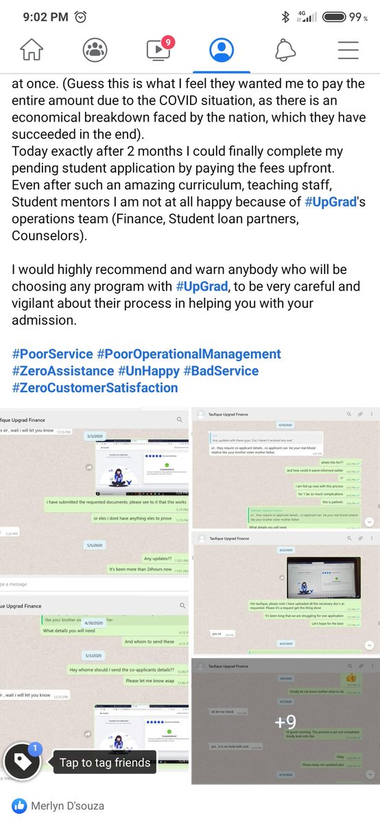 Sid_Pat18's tweet photo. Highly disappointed with @upGrad_edu process of student loan. Two months of (from applying to rejection) ends with taking help from near relatives. Ease of process or painful process? Big reason to worry!!
#poorservice #zeroassistance
#unhappy #zerosatisfaction #noresult #failed https://t.co/UOwkaGidKz