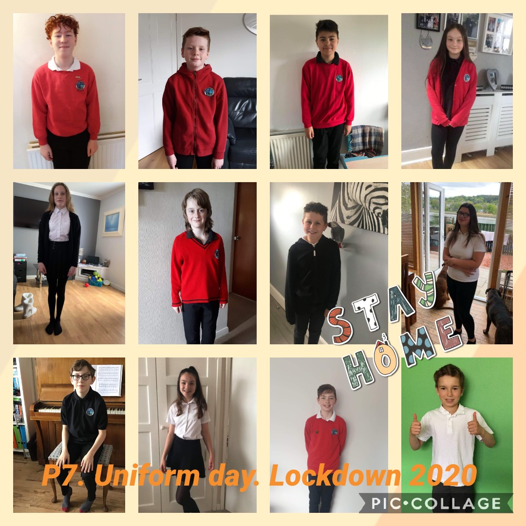 KBTPrimary's tweet photo. Here's P7 showing off their uniforms today. Well done. #kbtpsdg6 #DGCSchools #DGEducation https://t.co/3v7zoeAUpt