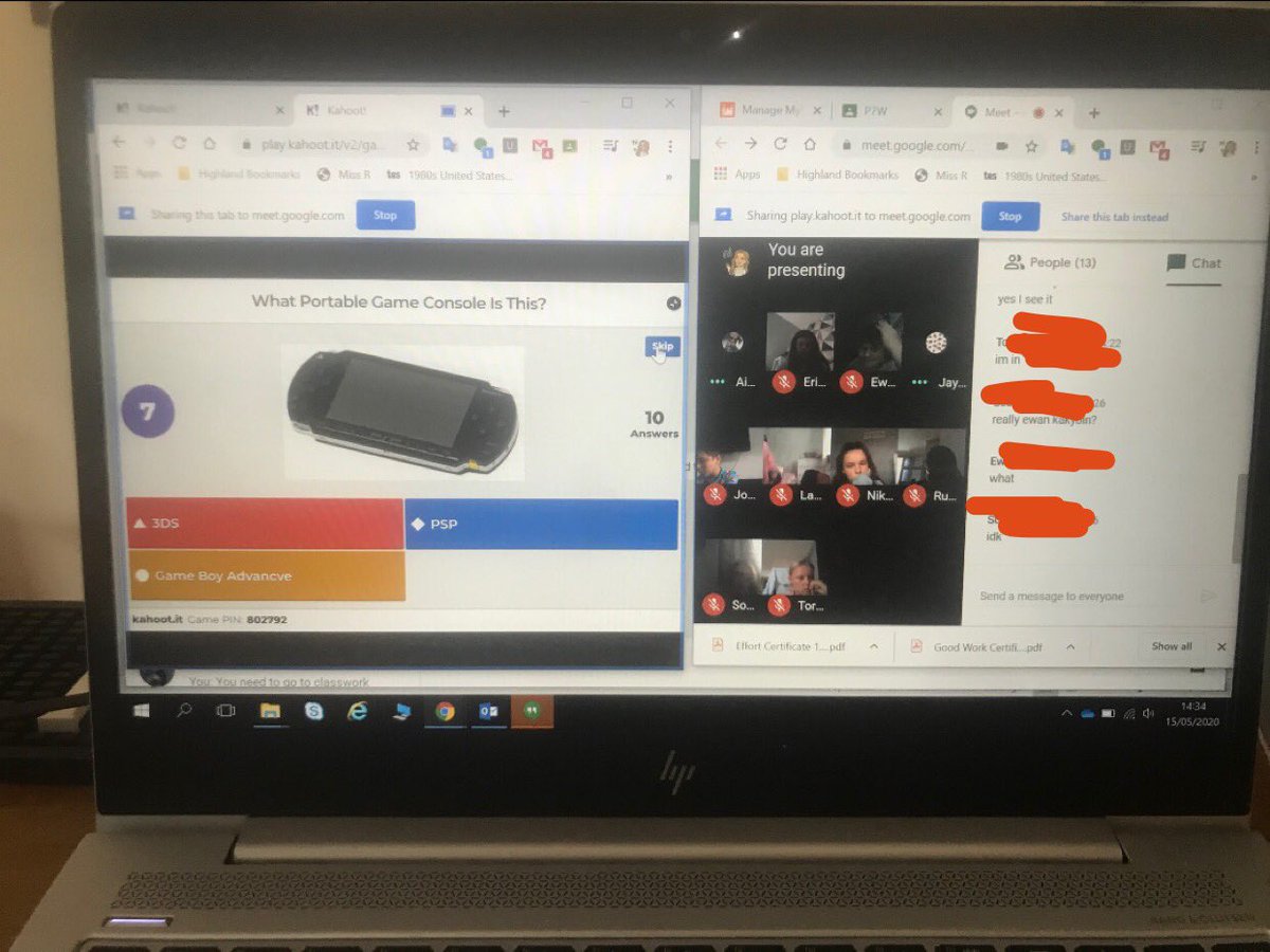 MissWilson2808's tweet photo. Kahoot fun in our Google Meet today 😊 We love a food quiz! #funfriday https://t.co/MiW639KJVg