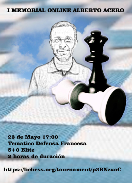 fcajedrez's tweet photo. En el 1º Aniversario de Alberto Acero, la delegación palentina de #Ajedrez de la @FeclaOficial organiza en su memoria un torneo on-line el 23/05/20, a las 17:00 + info ➡️https://t.co/YvxPXbA8Lg Gran Promotor del Ajedrez cuyo ejemplo ha dejado huella #chess #xadrez #xake #escacs https://t.co/s4Qj2uQuGS