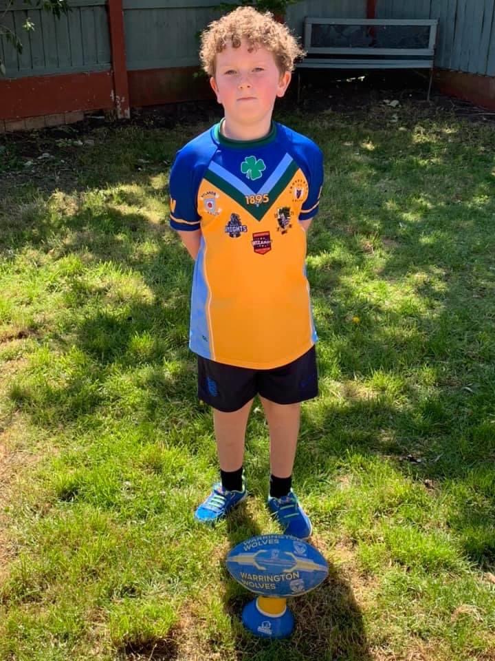 This is Loen one of our ⁦@PDRLEngland⁩ club Champions. Today we all stand together for our friend Walshy #communityrugbyleague