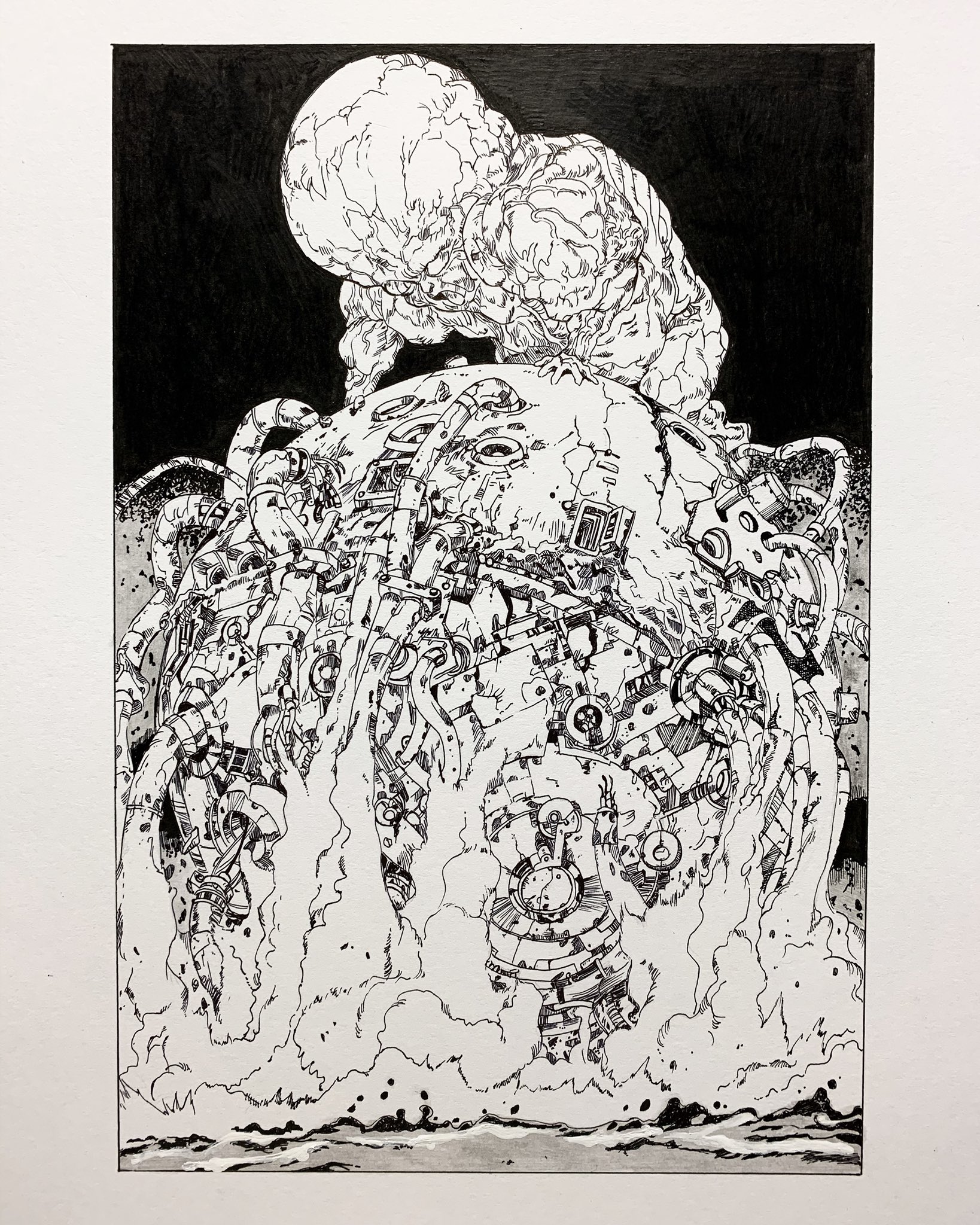 Ico No Twitter Akira より 鉄雄の暴走 描いてみた アナログイラスト ペン Akira 鉄雄 模写 8時間 T Co 7x59l1u7ei Twitter