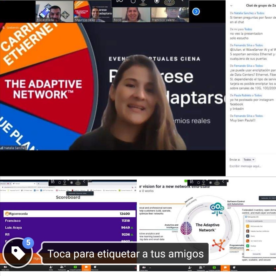 ricardo_pelao's tweet photo. Excelente presentación del equipo de ciena #cienavirtual https://t.co/xiFTHgi7yT