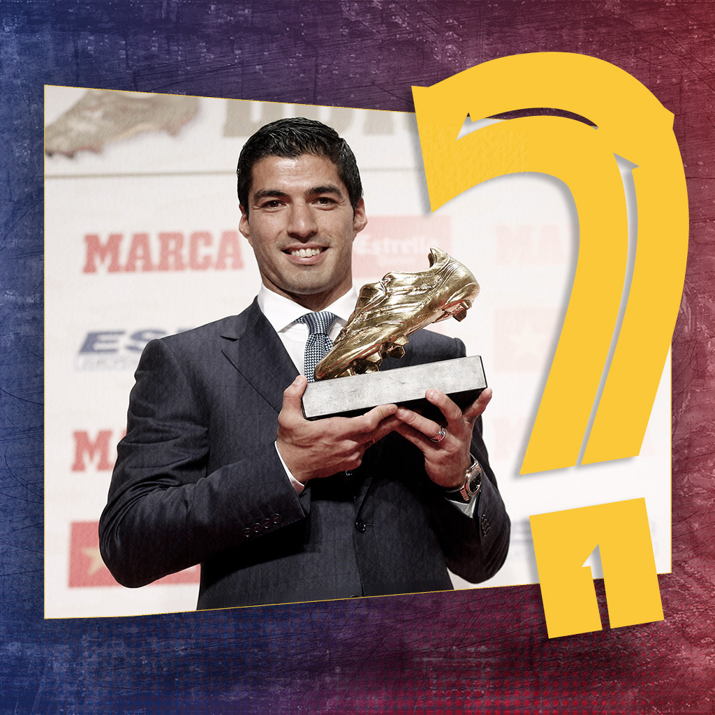 FCBarcelona_cat's tweet photo. 🇺🇾😍 U-RU-GUA-YO! 

🔫 @LuisSuarez9
👟 Una #BotadOr històrica! Quants gols creus que va marcar la temporada 2015/16?

🎥 Reviu-los tots 👉 https://t.co/bllpaRxF09 https://t.co/ClgXVMnnza