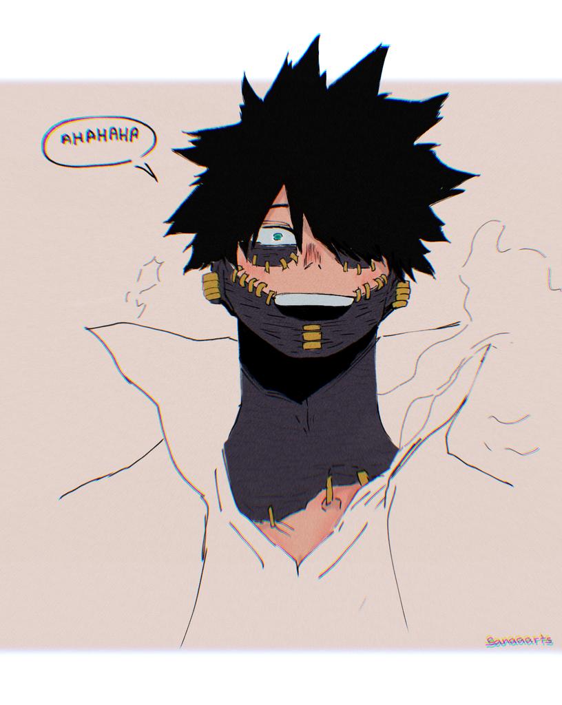 Sanaaarts's tweet photo. He's cute i can't ignore that 
#dabi #bnha271 https://t.co/YQ7bGWOs9c
