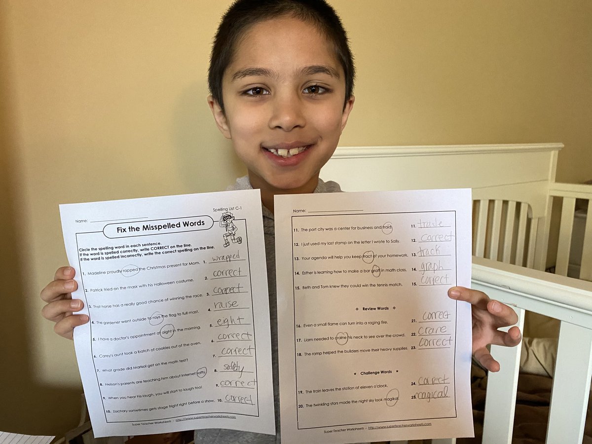 pat_sneha's tweet photo. Dilan enjoying Ms.Andersen’s spelling challenge! ⁦@d61andersen⁩ ,#d61learns ,⁦@d61polly⁩ https://t.co/p9eh7Qmjqx