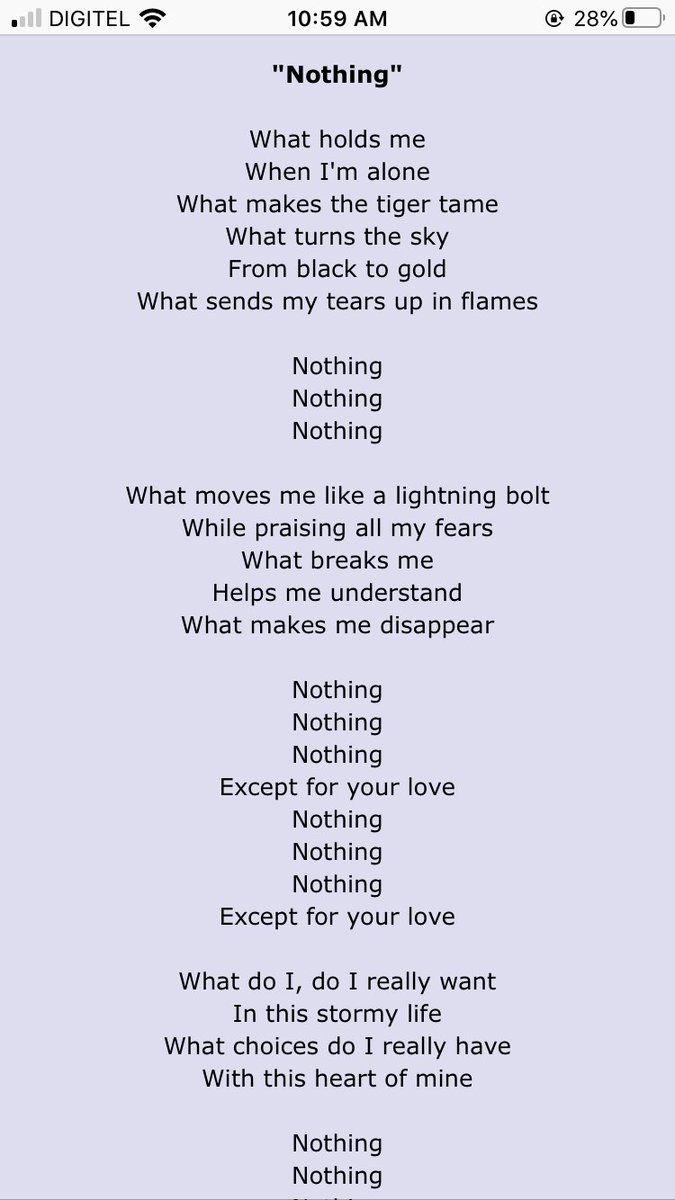 Here are the lyrics, as usual  #HeartbreakWeather