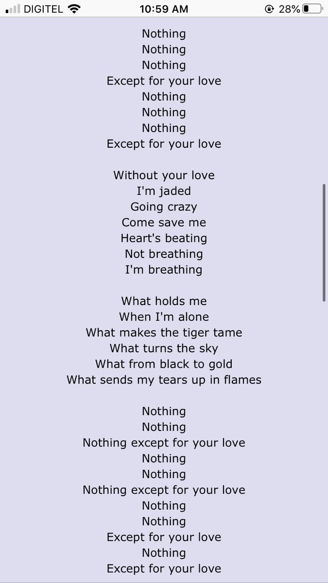 Here are the lyrics, as usual  #HeartbreakWeather