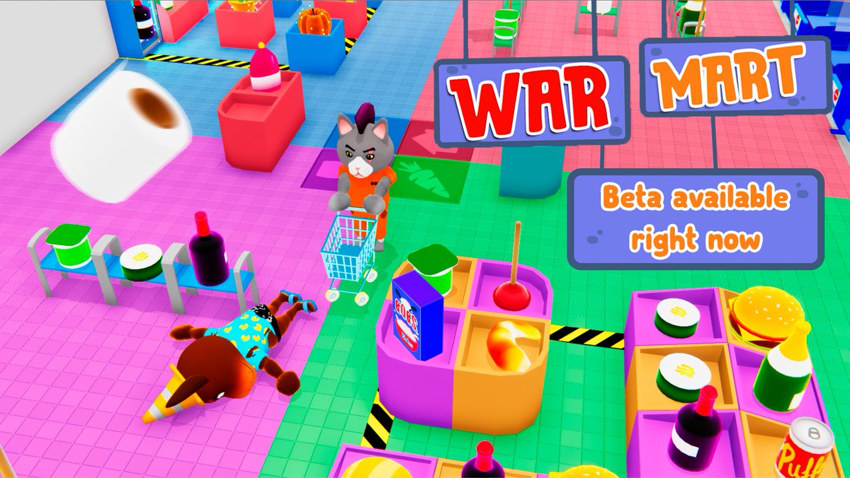 ocbrainst's tweet photo. You're telling me the WarMart BETA is playable right now? And for FREE? Does anyone want to play a quick match?
For real, we are really happy to announce the BETA version of WarMart. You can download it for free right now at https://t.co/balmnzSsYq. Any feedback is appreciated! https://t.co/9VJvsKupU9