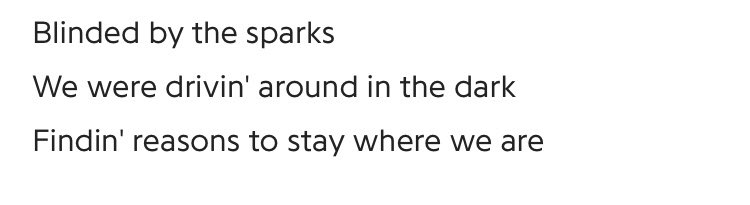 “What moves me like a lightning bolt while praising all my fears”Niall really likes electricity and sparks right? #HeartbreakWeather