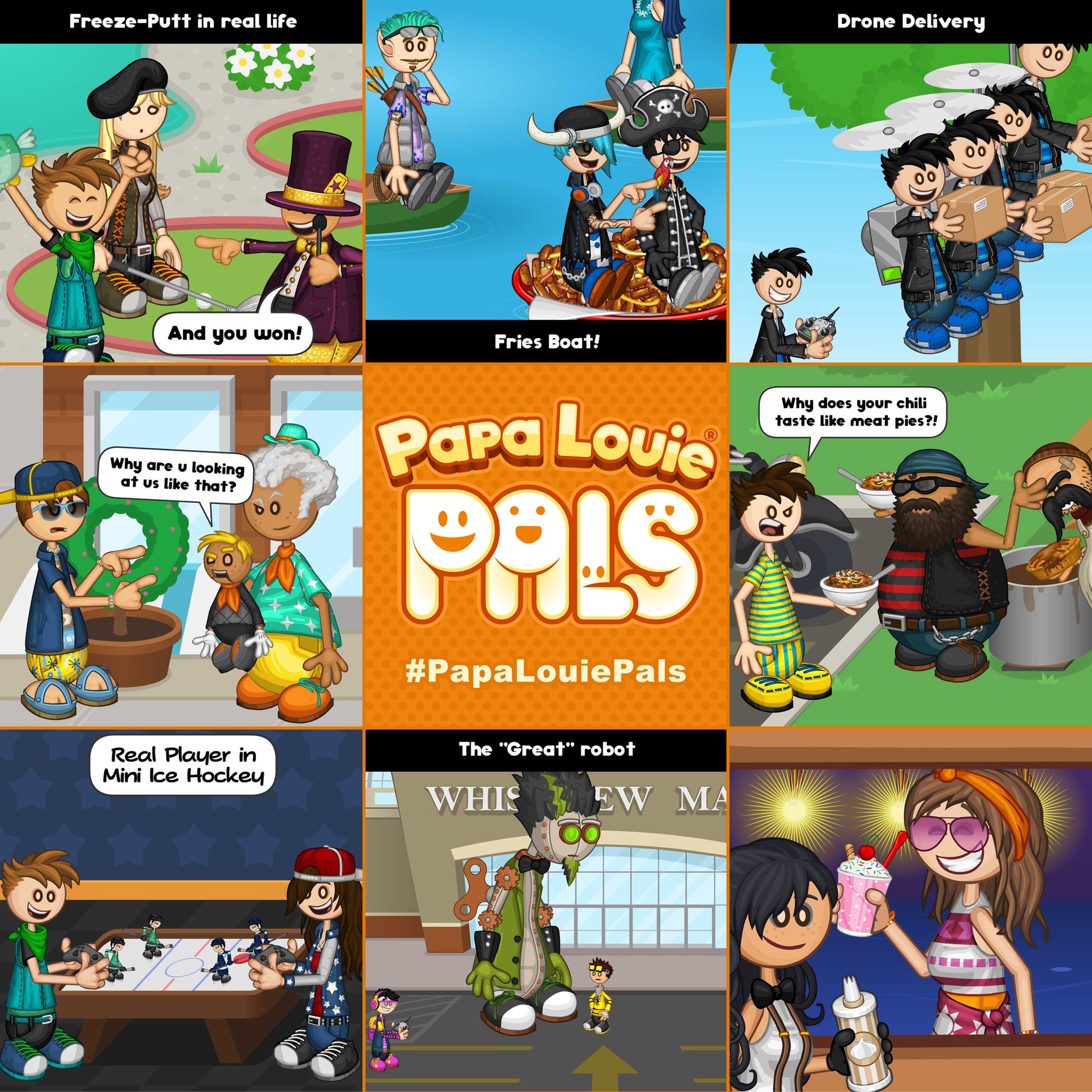 Flipline Studios on X: Papa Louie Pals: Scenes and a Preview!   #papalouiepals  / X