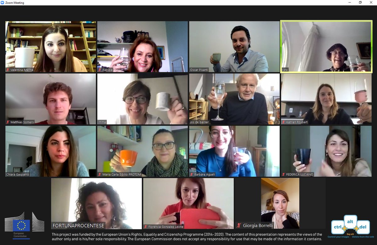 RootsInAction's tweet photo. New EU project aimed at preventing Online Teen Dating Violence, started!
One shot from our kick-off meeting, which took place last Monday 11 May 2020.

#psychology #musictherapy #euproject #adolescents #otdv https://t.co/Q9Em7Fogmv