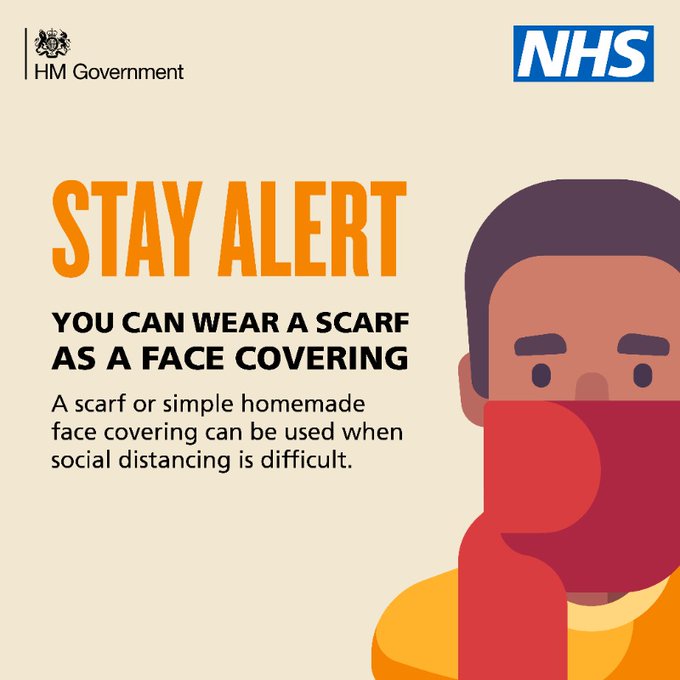 NHSuk's tweet photo. You should consider using a face covering in enclosed public spaces like shops or on public transport.

Full info: https://t.co/SmfjqxOpGA https://t.co/WrRbFZzK39