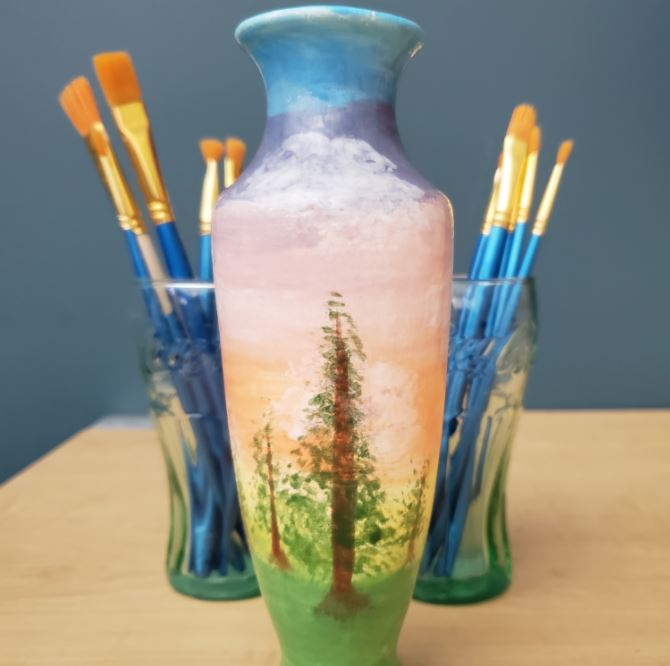 BiGFabLab's tweet photo. Creative Cafe - Paint Your Own Pottery is OPEN! A great escape from the house, we are clean, safe and fun! TH 3-8, F 3-9, SAT 11-9 https://t.co/9QGf5VsFES