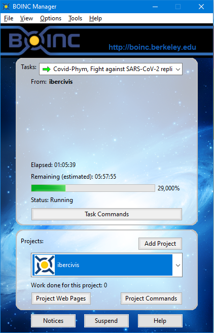 cmilanf's tweet photo. Otra forma de ayudar a científicos en su lucha contra el SARS-CoV-2 #COVID19: Proyecto COVID-PHYM del @CSIC e @Ibercivis:
1. Descarga e instala BOINC desde https://t.co/wHBGqiH5dN
2. Hacer click en ‘Añadir proyecto’
3. Introducir https://t.co/DZvS1aAlSS en ‘URL del proyecto’ https://t.co/5tGAb8TbaE