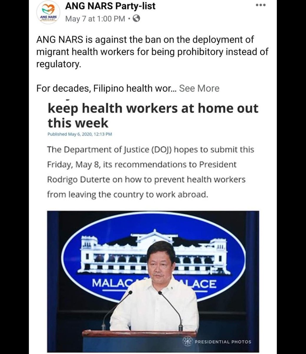 Kvelvet010814's tweet photo. Futah! Nd nio ba alam kung ano yung struggle ng isang health worker mkapagabroad lng at mabigyan maganda future yung family nila. Paano nmn if yung Health worker na yun breadwinner ng pamilya nila. Nakakagigil! 😡🤬
#NotoHCWdeploymentban #PRISONurse #liftTheban #pronurse https://t.co/BrJYwU7VaB