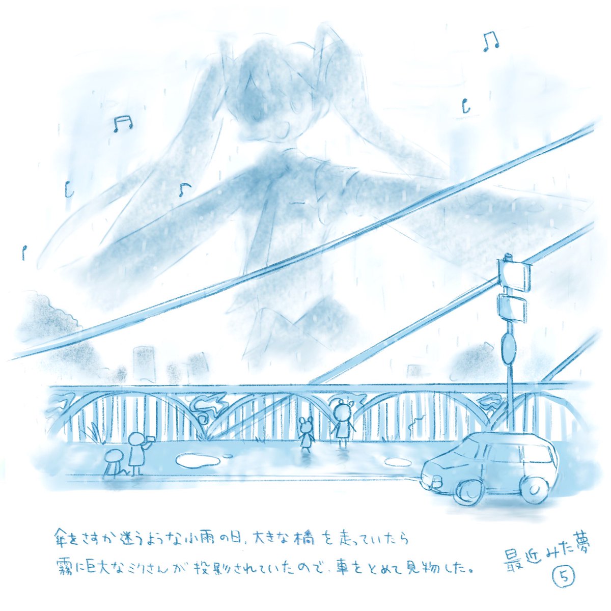 #あ〜み〜絵日記
最近見た夢④⑤と、日記と回答です。 