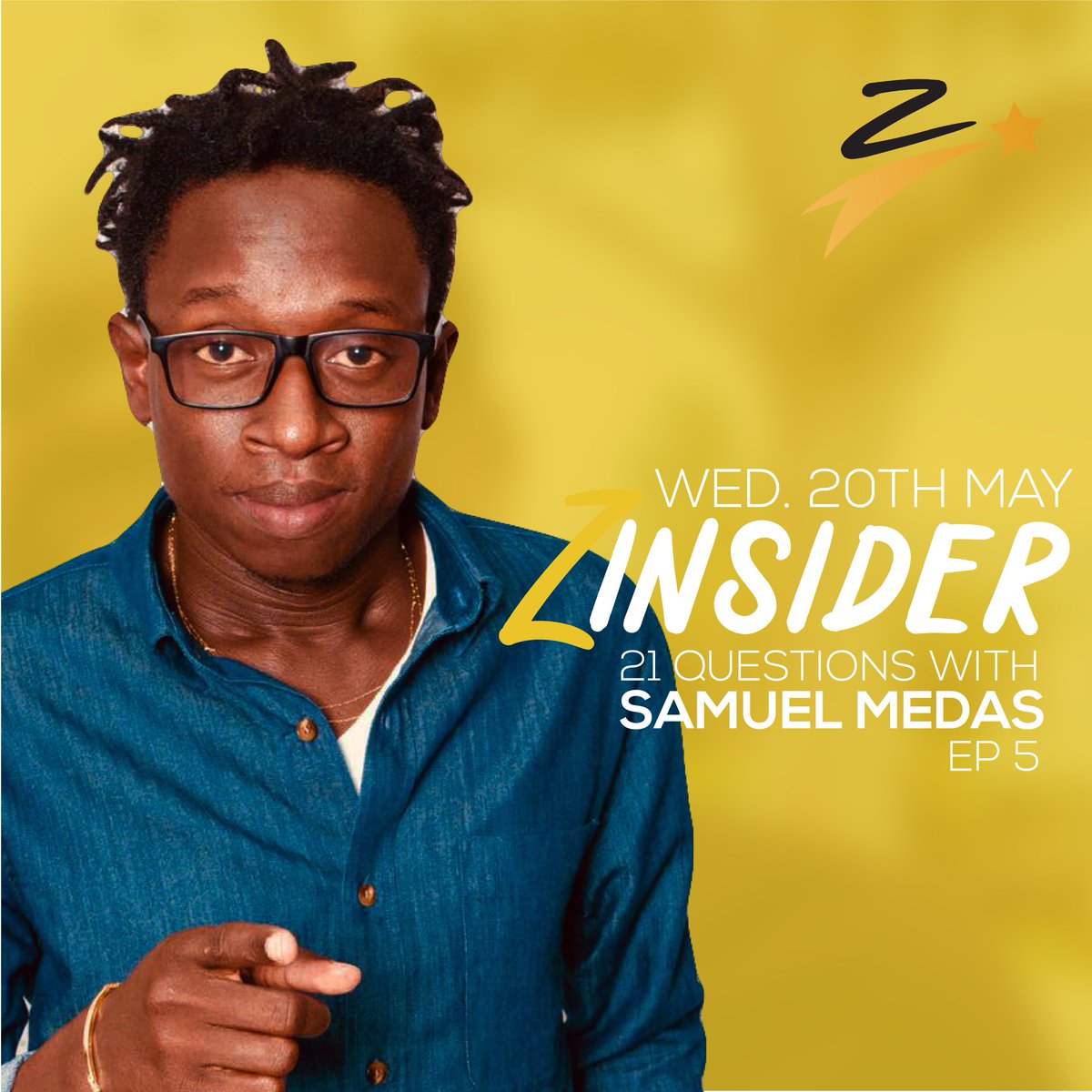🗣️🗣️Now his passport says Guyana 🇬🇾🇬🇾🇬🇾🇬🇾 . But we all know  he's an honourary TRINI!🇹🇹 😁!

The man <a href="/SamuelMedas/">Samuel Medas</a> is gonna be on the Zinsider! Join us on WEDNESDAY 20th May as Sammy takes the Seat  on 21 Questions with!! 
Date : Wednesday 20th May 
Time: 9pm 
Venue: IG LIVE