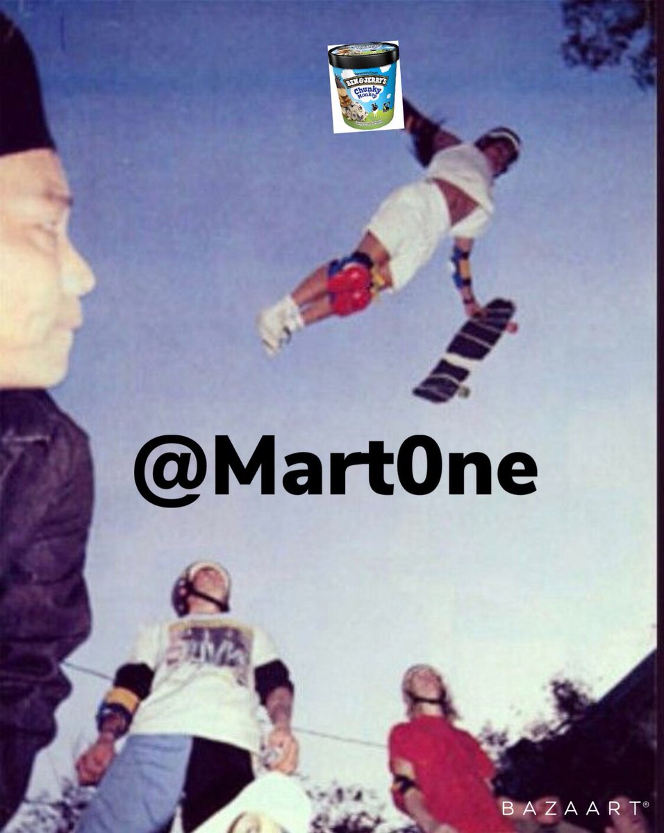 Ben and Jerry’s (Christ) Air:
Off of a vert ramp place skateboard in one hand and Ben Jerry’s pint in other and spread out arms to resemble Jesus Christ,then land back on very ramp to finish ice cream. Very easy do to. #CHUNKYDUNKY #CONTEST <a href="/benandjerrys/">Ben & Jerry's</a> <a href="/nikesb/">NIKE SB</a>