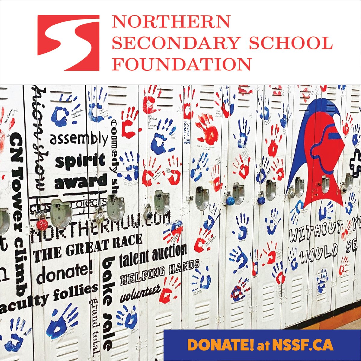 Many of you remember the halls of Northern - our high school was an amazing time for so many.  Think about donating back to NSS -to support staff and students through enrichment programs, grants and scholarships. It's easy - get started at nssf.ca 📚🏈🎨#alumni