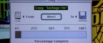 "Copy: Garbage file" from hackers
