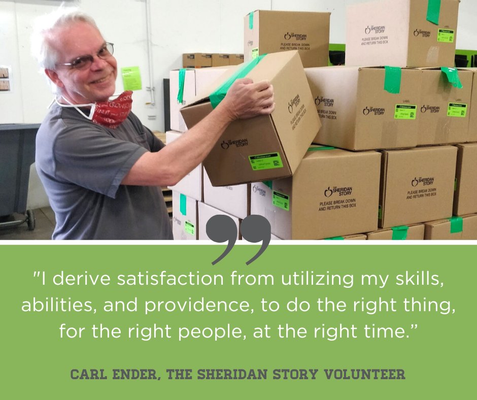 EveryMealOrg's tweet photo. Carl Ender started volunteering with us when all of his regular volunteer gigs shuttered for #COVID19. He's now part of a team that packs 100,000 meals a week, volunteering 6 hours a day, five days a week! Read more about Carl & other #MNhelpers at https://t.co/X8UrcXqqJI https://t.co/oRJxGgU8lq