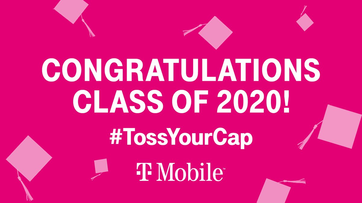 I’m joining @TMobile in supporting the Class of 2020 and tossing my cap to celebrate grads nationwide! 🎓 #TossYourCap