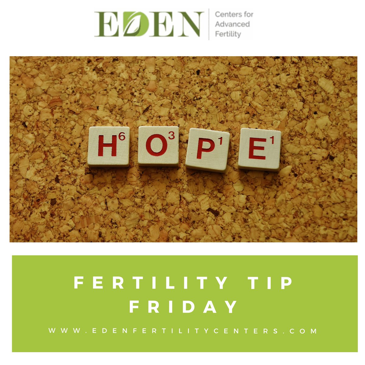 FertilityEden's tweet photo. Fertility Tip Friday: Maintaining hope when dealing with infertility

.
.
#hope #infertility #edenfertility #fertility #ivfsuccess #ivfjourney #fertilitycenter #fertilityclinic #coronavirus #cdc #covid19 #fertilitytipfriday  #socialdostancing #newportbeach #oc #orangecounty https://t.co/8Yfba2oyid