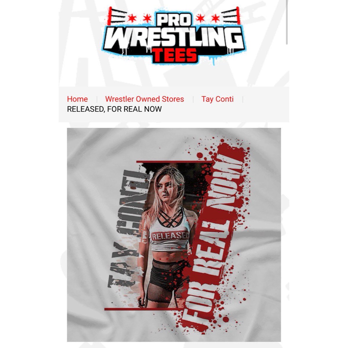 EntirelyAnthony's tweet photo. RELEASED - FOR REAL NOW
One of my biggest goals has been to get my design used for a @PWTees store. It finally happened. Check it out on @TayConti_βs Pro Wrestling Tees store.
DREAMS DO COME TRUE
#LatinasDoItBetter
#ForRealNow https://t.co/GPumehLVwx