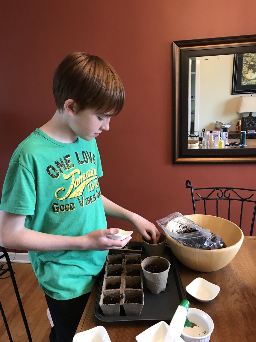 tracey_row's tweet photo. @Raby_LDSB @CalvinPark_LDSB Getting his seeds planted; 🤞🏻we get some great veggies later.   Thanks again! https://t.co/fBJX6PYdcH