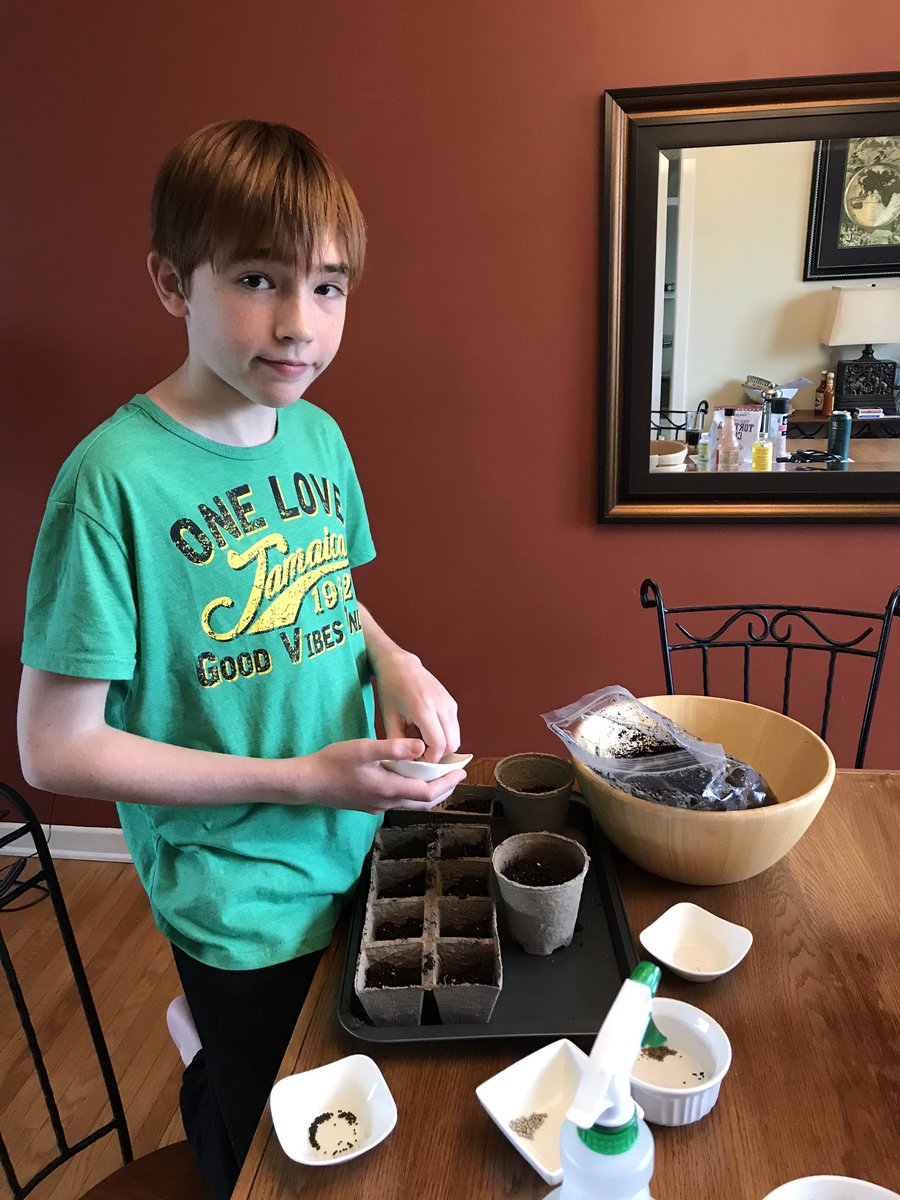 tracey_row's tweet photo. @Raby_LDSB @CalvinPark_LDSB Getting his seeds planted; 🤞🏻we get some great veggies later.   Thanks again! https://t.co/fBJX6PYdcH