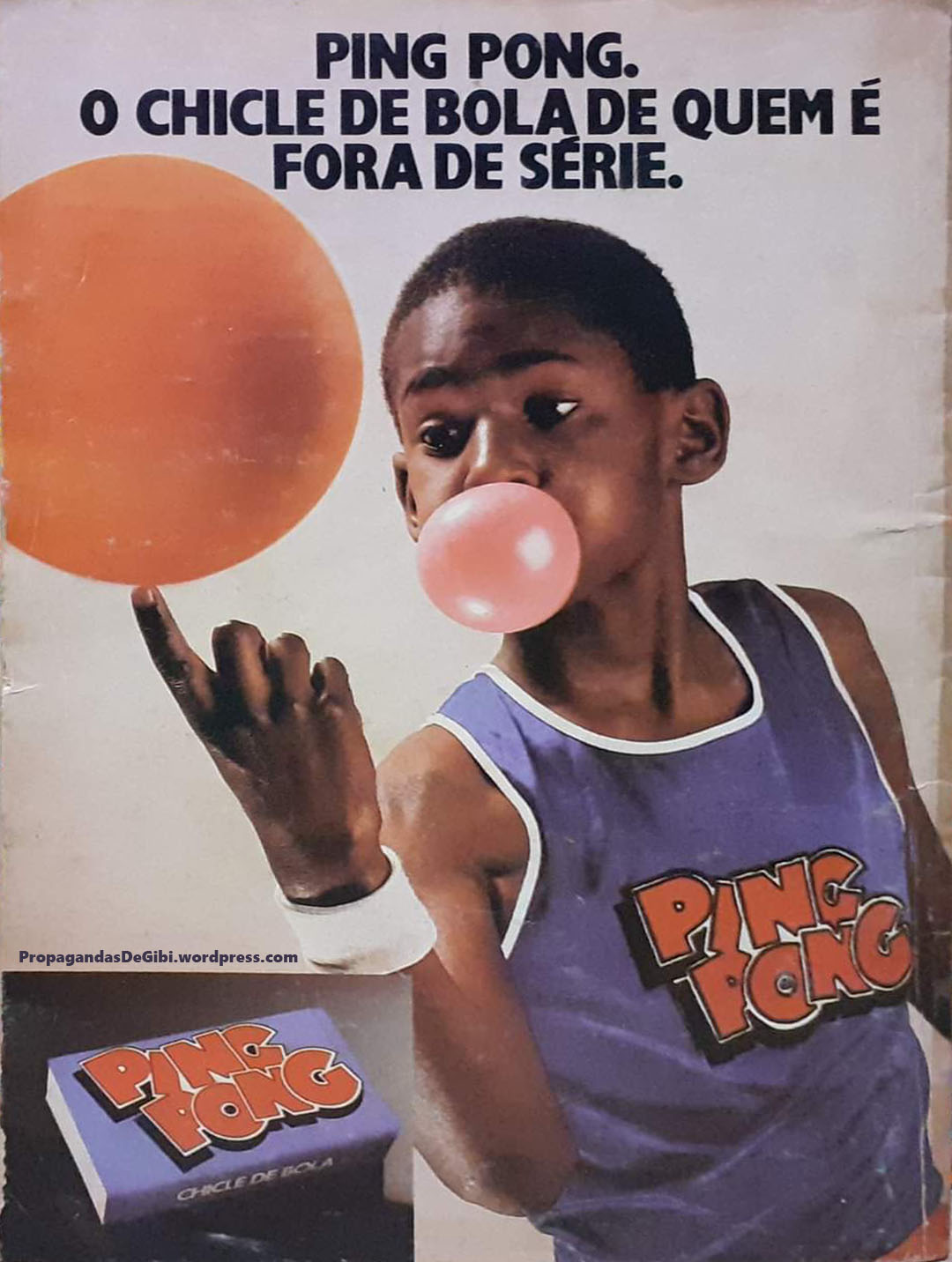 Propagandas de Gibi ❤️ Memecoin on X: Rara propaganda do chiclete Ping Pong  que surpreende pela simplicidade e beleza. Faz alusão ao Basquete, na época  que Larry Bird e Michael Jordan davam