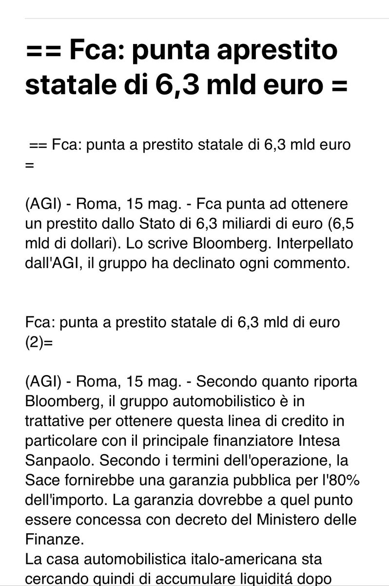 Ovviamente la sede legale e fiscale torna a Torino. Perché altrimenti andremo sul surreale.