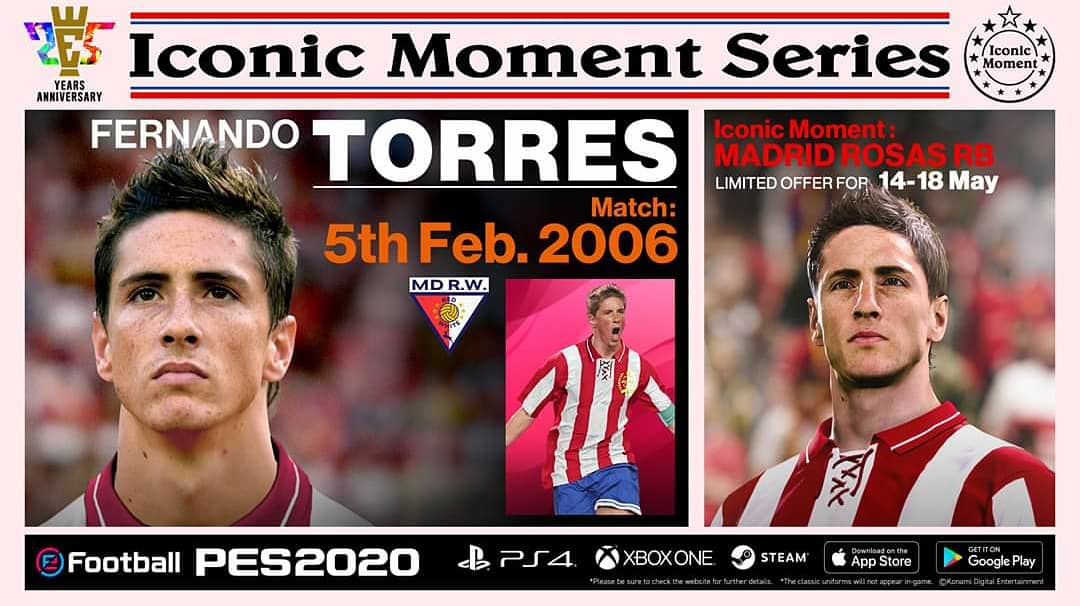 pessudamerica's tweet photo. Iconic Moments Series 30-Abr/7-May
.
.
.
.
#eFootballPES2020 #myClub #pes #proevolutionsoccer #pes2020mobile #pes2020 #proevolutionsoccer2020
#pes2019mobile #pes2019 #proevolutionsoccer2019 #peslife #pespartner #ThePowerofFootball #pesleague #masterleague #forlan #torres https://t.co/VjpGMc5fYY